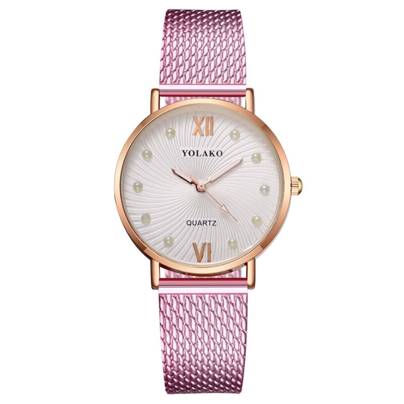 Luksus mærke ur dame armbåndsur simpelt quartz ur klassisk dame casual ur: Aj2