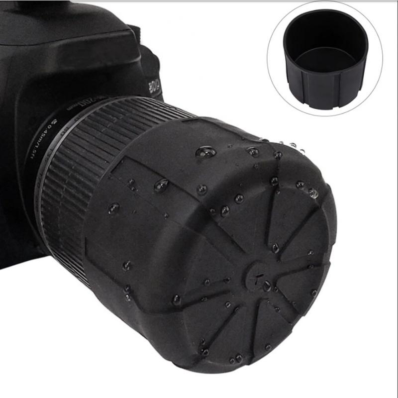 Universele Slr Camera Lens Cover Waterdichte Siliconen Anti-Dust Dslr Lens Cover Hood