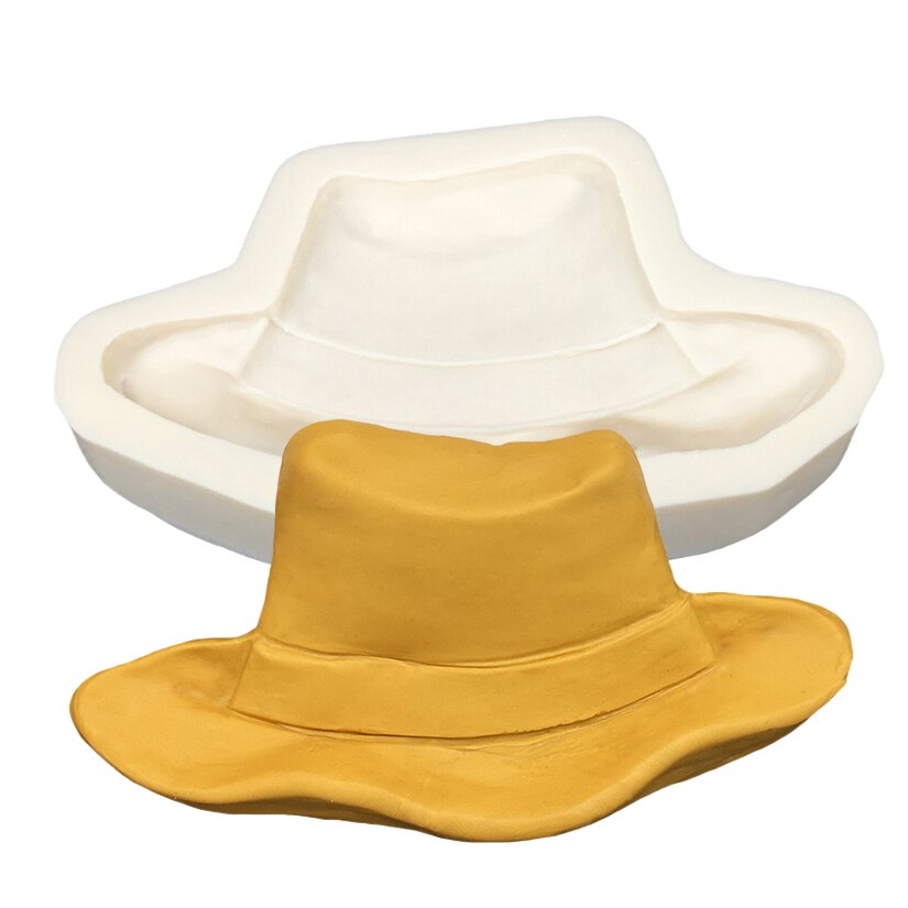 Cowboy Hat Silicone Sugarcraft Mold Resin Tools Cupcake Baking Mould Fondant Cake Decorating Tools