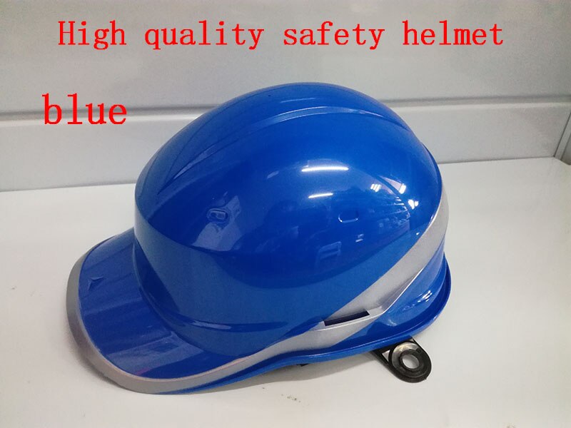 Casco de seguridad con aislamiento de Material ABS, casco de trabajo con raya de fósforo, protección aislante para sitio de construcción, 102018: Azul