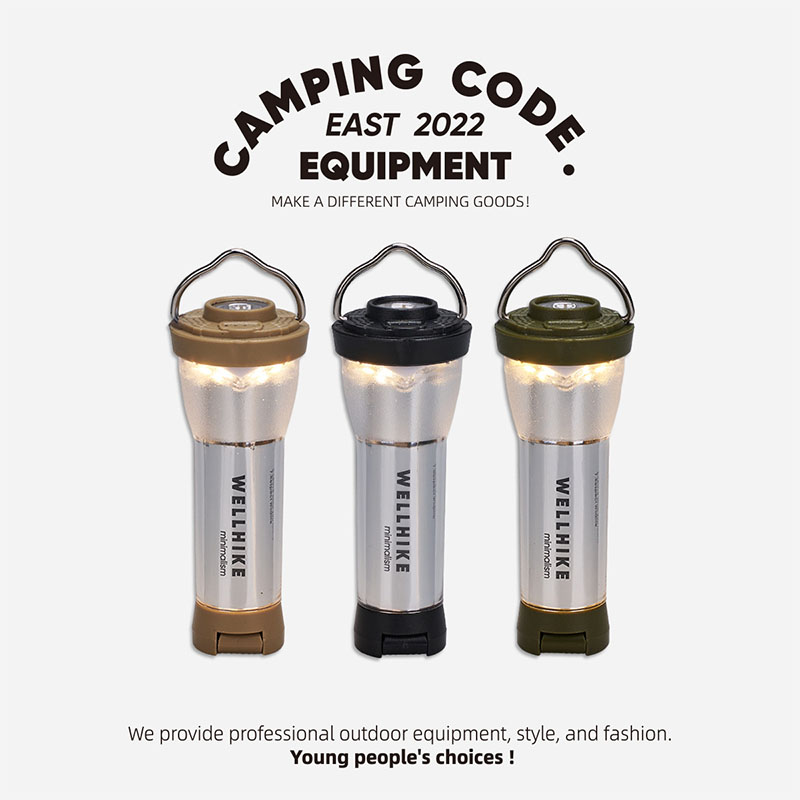 WELLHIKE Camping Light Camping Flashlight Portable Hiking Light Decoration Ambient Light