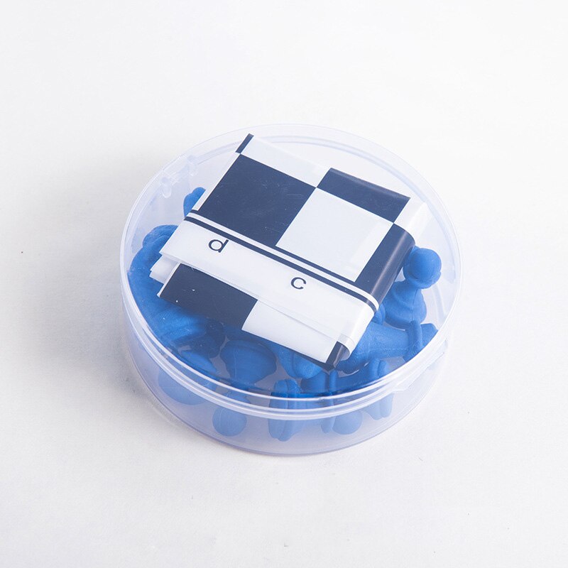 Gomme d'échecs de nouveauté jeu de gomme en caoutchouc en forme d'échecs International drôle comme jouet de jeu d'échecs d'enfants: Bleu