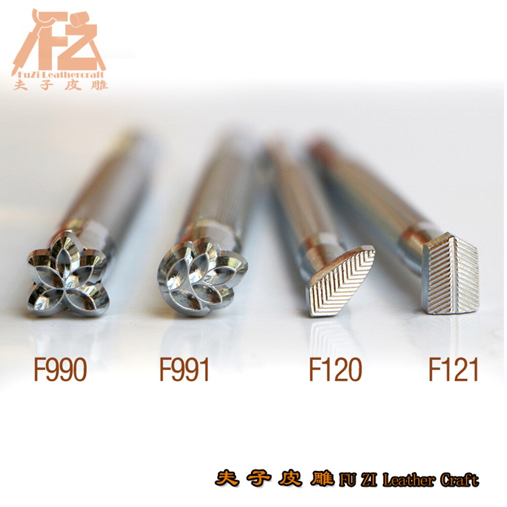 Metall lær bearbeiding salverktøy utskjæring lær håndverk frimerker lær håndverk stempling solid metall trykkverktøy