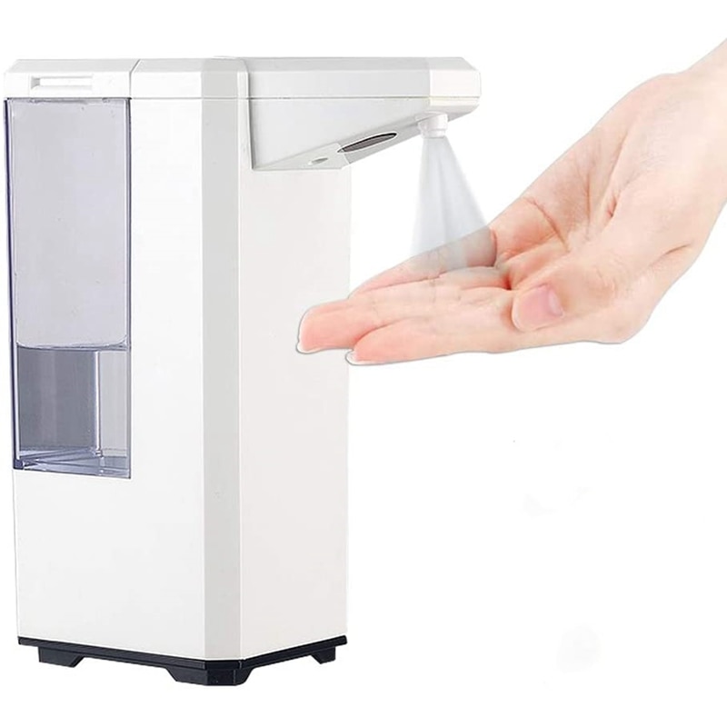 Automatisk alkohol dispenser berøringsfri sprøjtemaskine sensor tryk sæbedispenser 500ml sæbedispenser egnet til hjemmet: Default Title