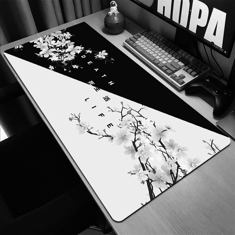 Alfombrilla de ratón Xxl para gamer, tapete para teclado, oficina, 900x400, grande, escritorio, portátil: XXS / BLANCO