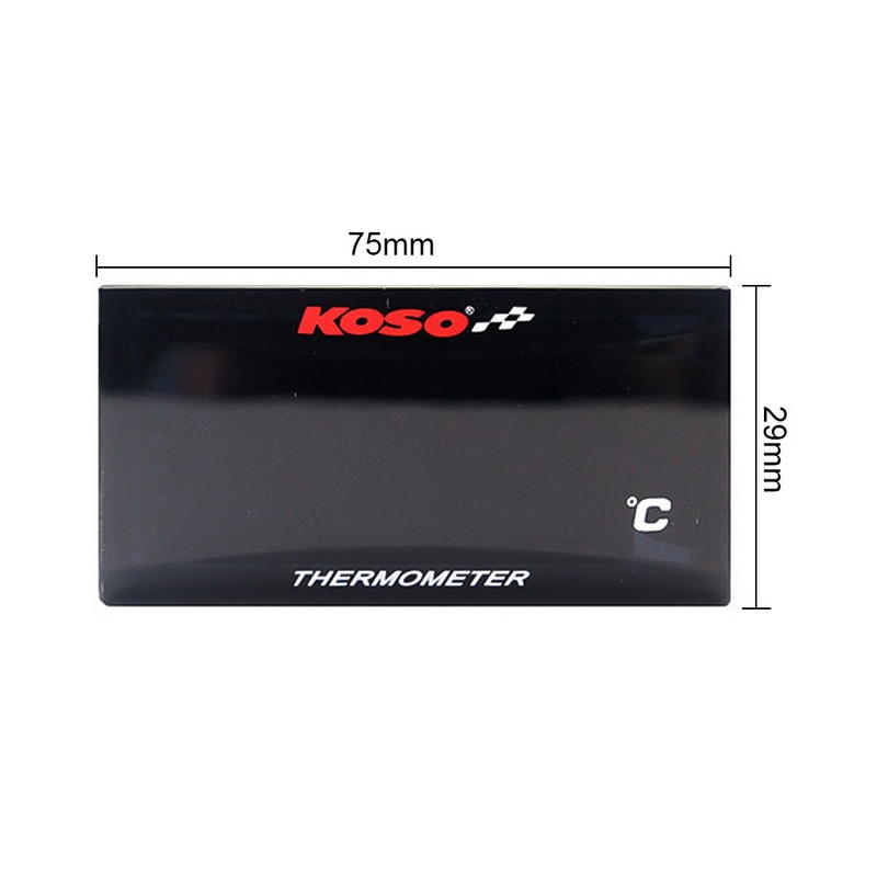 Motorcycle Digital Thermometer Water Temperature Meter with Backlight Display Motorcycles Thermometer Voltmeter Timer