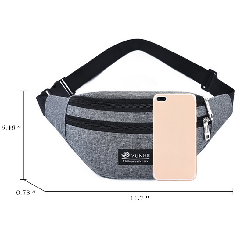 Unisexe hommes femmes taille sac Sports de plein air ceinture sac à bandoulière sac à bandoulière en bandoulière fanny pack multifonction sac taille pack
