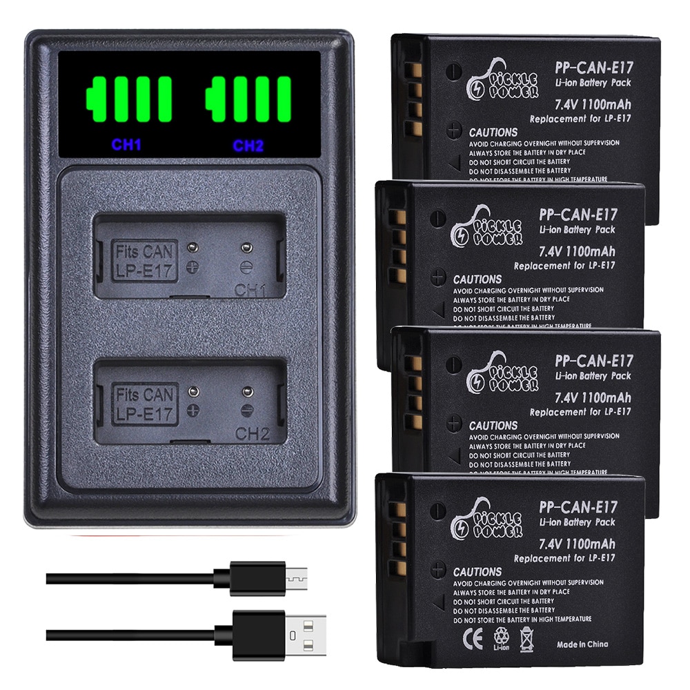 LPE17 Lp E17 LP-E17 Batterij Oplader Kits Voor Canon Eos 200D M3 M5 M6 750D 760D T6i T6s T7i 800D 8000D Kus X8i Camera Accessorie