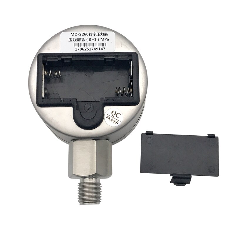 Manómetro digital inteligente de acero inoxidable, dispositivo electrónico de alta precisión para presión de agua, aceite y gas, 0.6Mpa-25Mpa