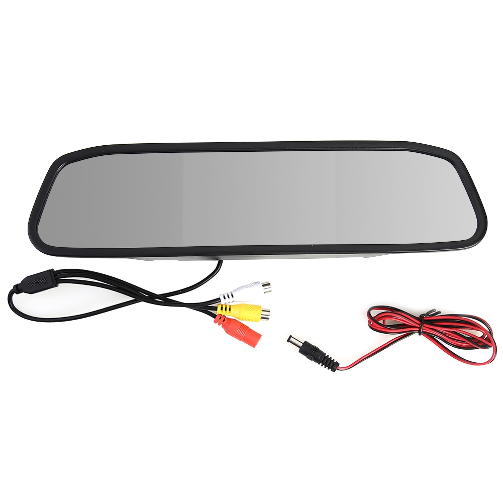 Vodool 4.3 ''Car Auto Tft Parkeer Mirror Monitor 2 Video-ingang Voor Achteruitrijcamera Parking Assistance System