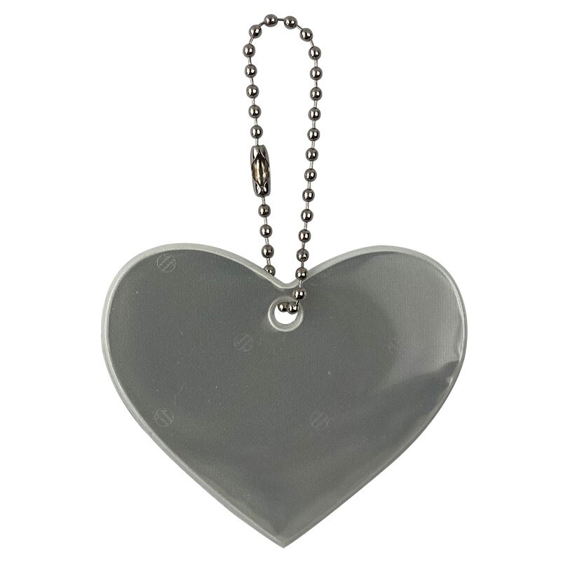 Luminous Glowing Pendant Reflective Keychain Glow In The Dark Star Ghost Backpack Ideal marker for tent zipper pulls and jackets: HEART