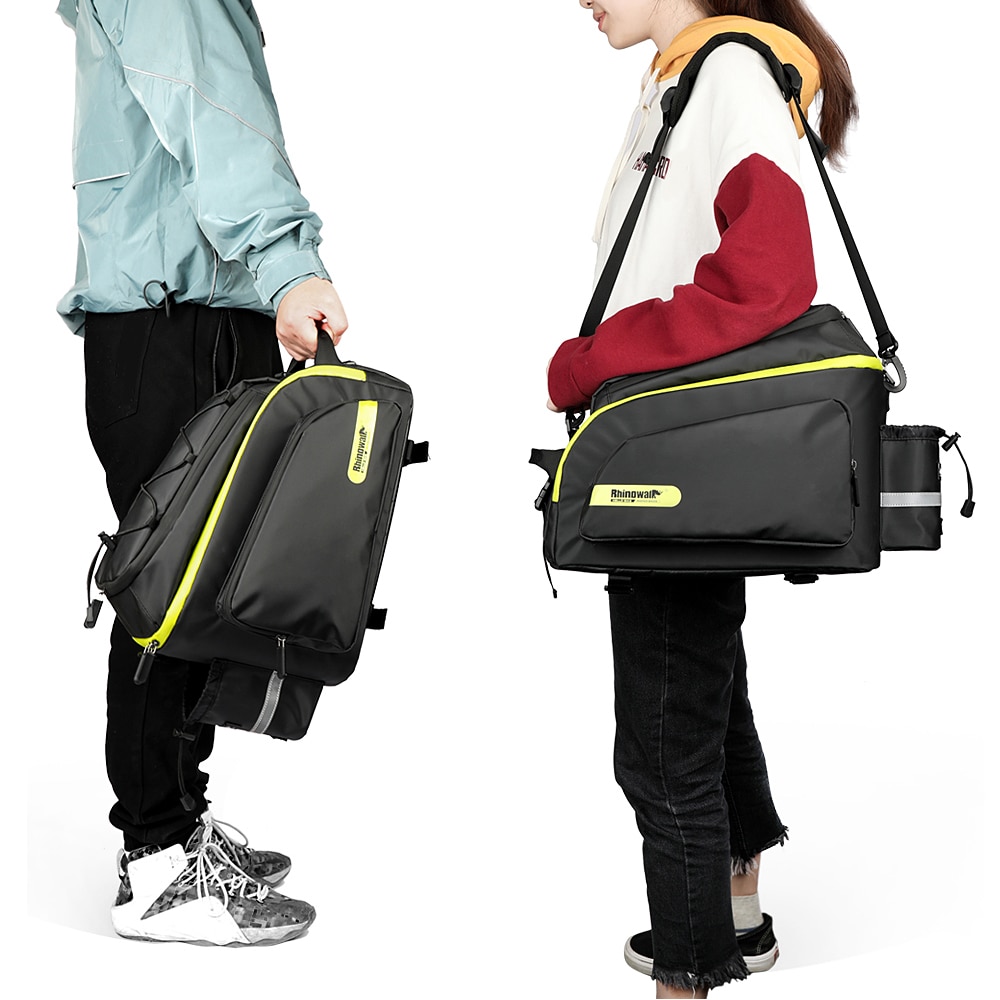 17L Bike Bag Bicycle Trunk Bag Waterproof Polyester MTB Cycling Bike Rear Seat Bag Large Capacity Bike Rack Luggage Bag Pannier