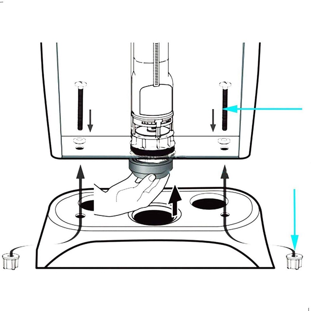 2pcs Toilet Seat Hinge Bolts Screw Fixing Fitting Kit Toilet Seat Plastic Fastener Repair Accessories