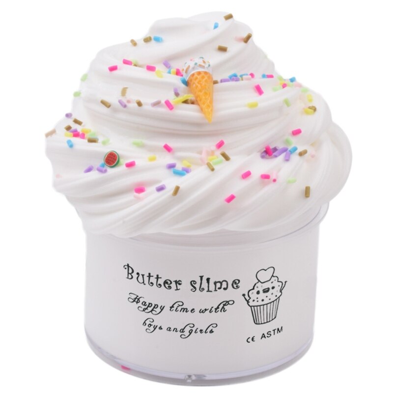 6Pcs Butter Slime with Candy Slime Watermelon Slime and Pineapple Slime Super Soft Birthday