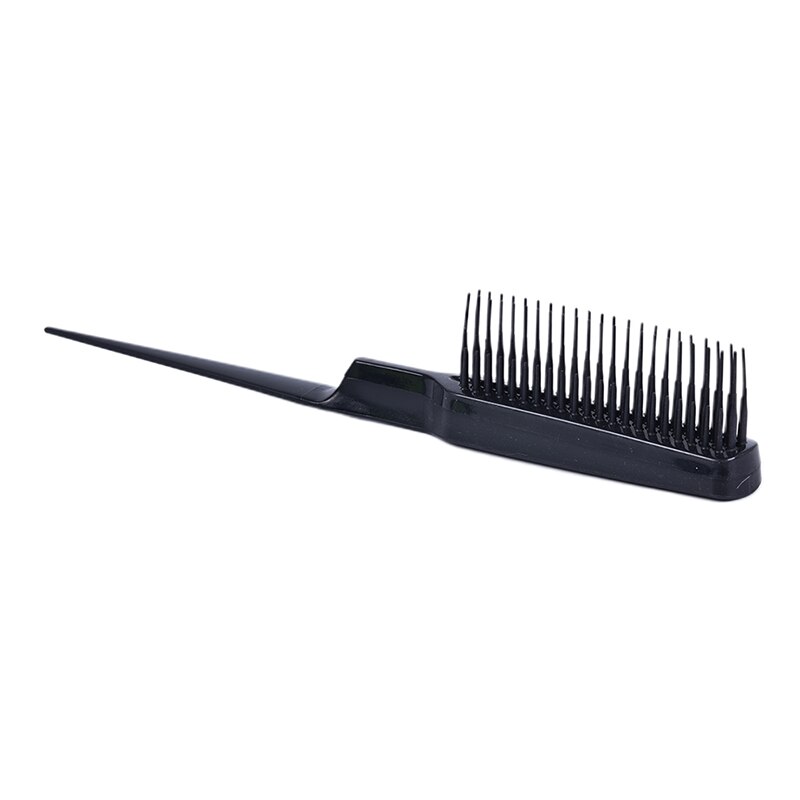 1Pc Professionele Haar Kam Wees Staart Kam Voorkomen Haaruitval Borstel Salon Tool Styling Kam Meerdere Kam Tanden kam: Black