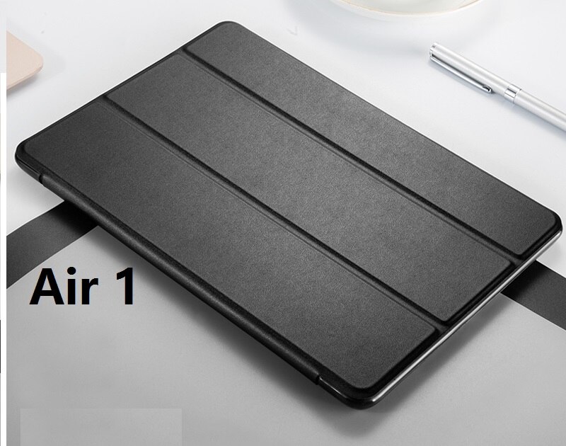Weiche für iPad Air 2 Air 1 Fall Silicon Smart Stoßfest A1474 A1566 Fall für iPad Air 2 1 5 6 smart Cover Auto-Sleep/Wake up: Air 1 Black