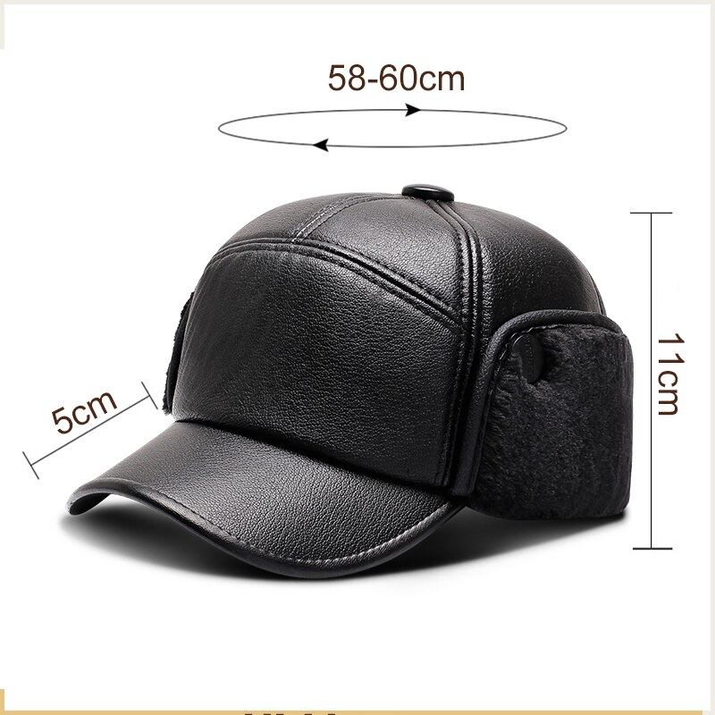 Winter Hoed Voor Oude Mannen Baseball Cap Met Oorkleppen Baret Fleece Dad Hoed Winter Warm Hoeden Voor Platte Pet ouderen Hoed