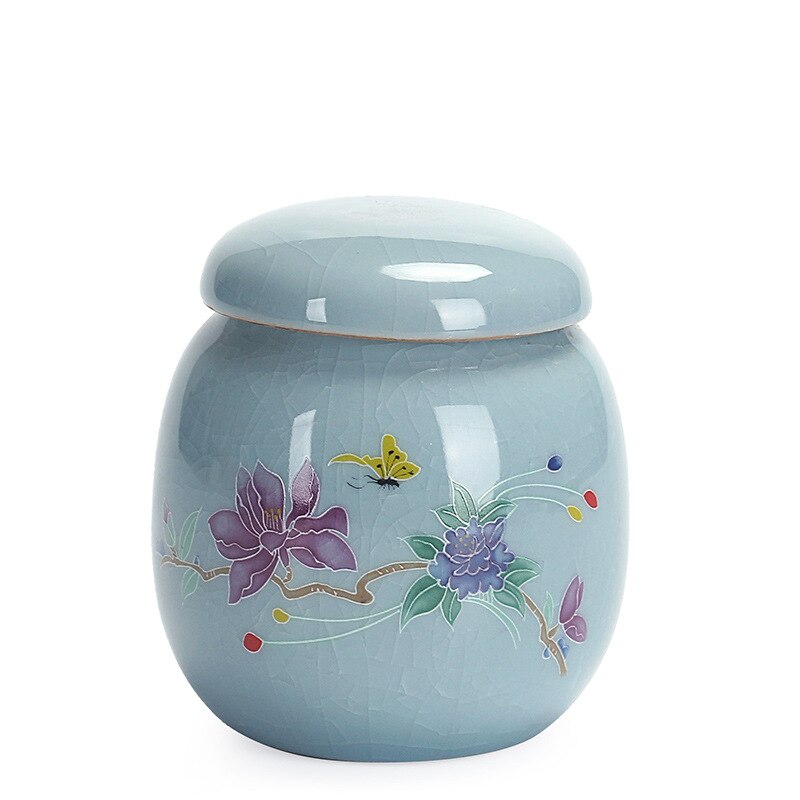 Style chinois urne pour chien de compagnie 350 ml céramique pot de terre cercueil de cinéraire scellé urnes funéraires pour chats chiens fournitures: 7