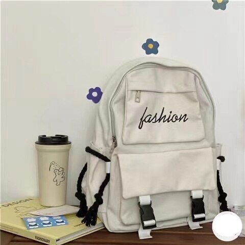 High School Backpack Corduroy Bag: 6