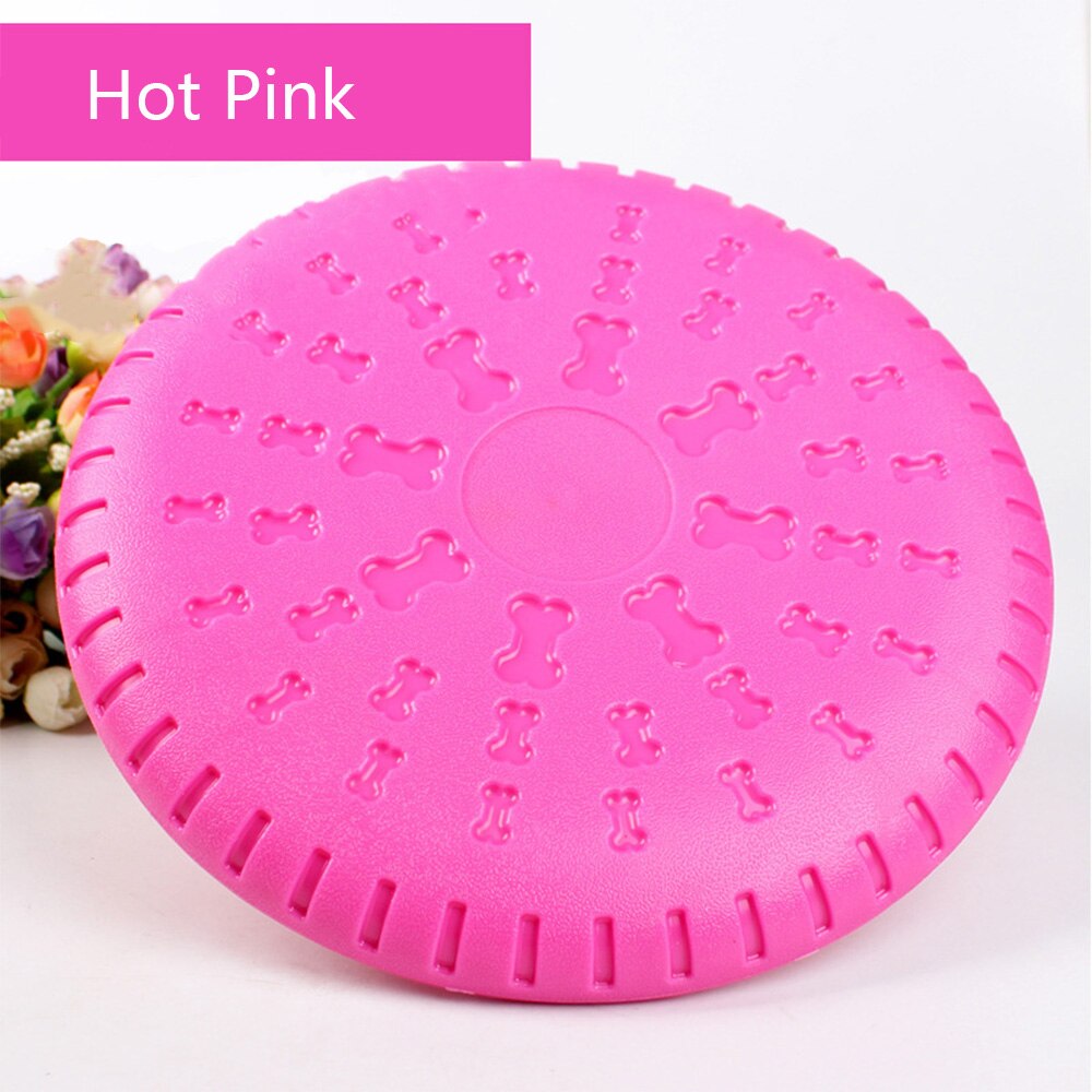 Pet Chew-Proof Hond Training Rubber Speelgoed: hot pink