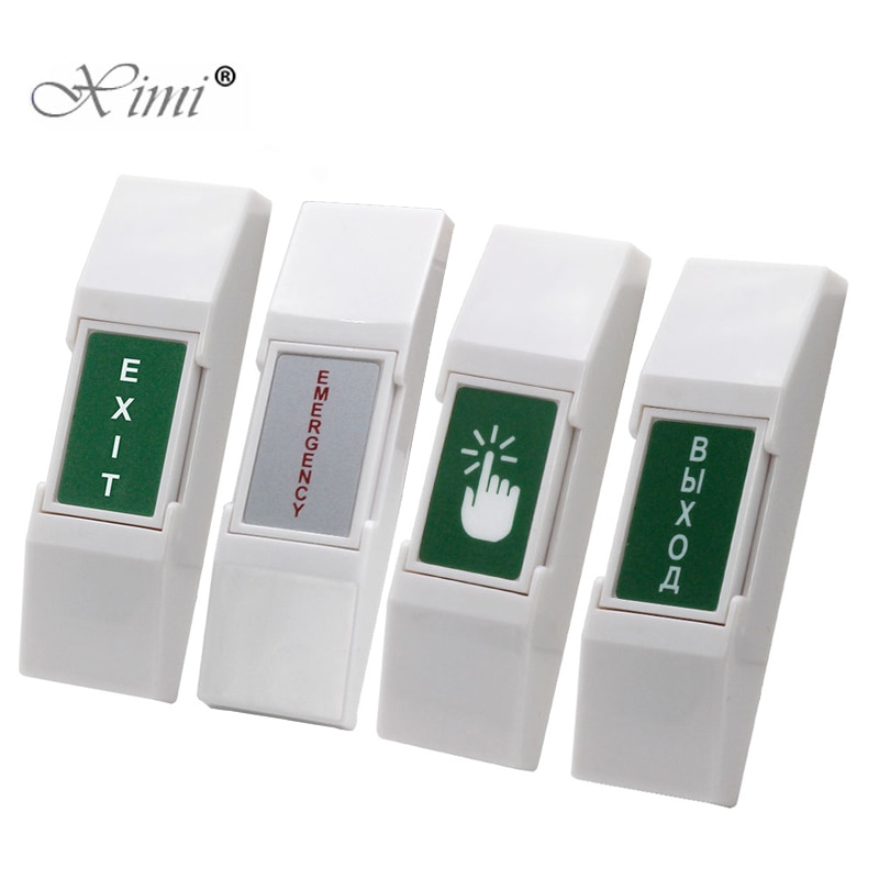 Switch for Entry Access Control System for All Electric Lock PC Fireproof Plastic request to Door Exit Button Emergency Push