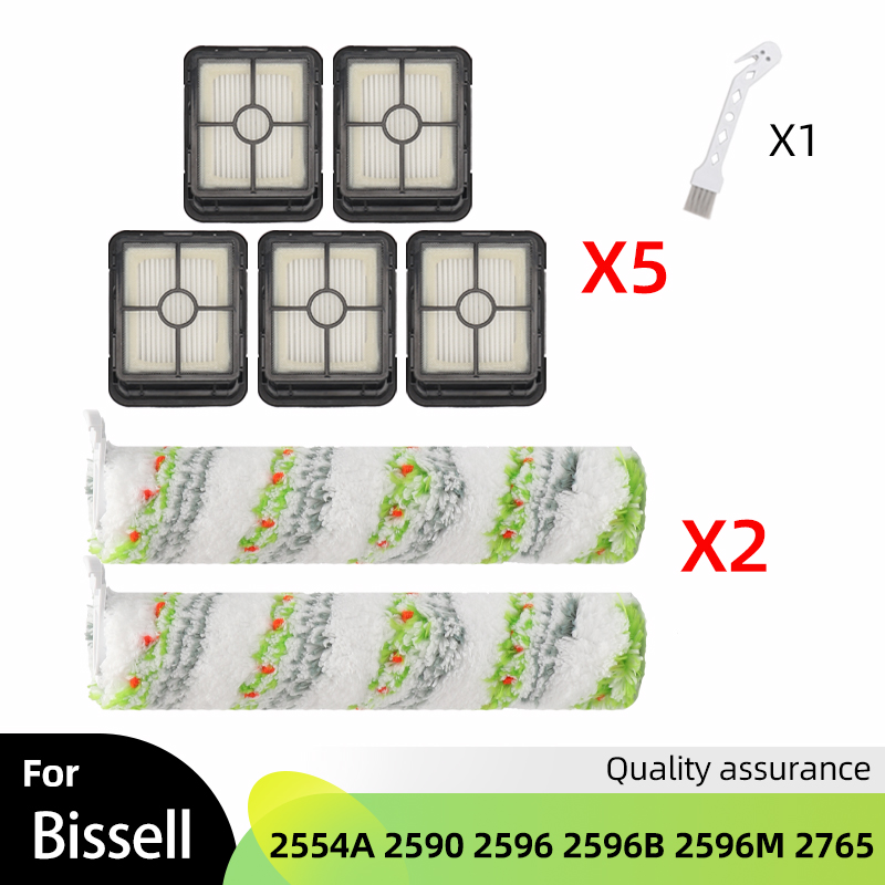 Main Brush HEPA Filter For Bissell Crosswave Cordless Max 2554 2554A 2590 2596 2596B 2596M 2765 2765F 2765Z 2767Z 2765E 2765N: Blue