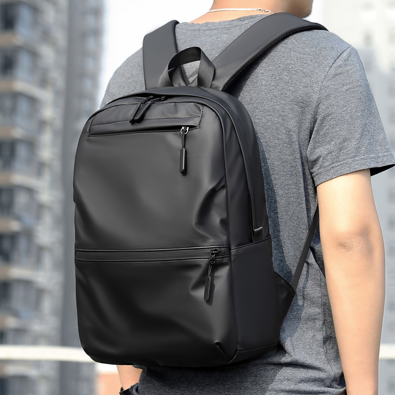 Fashionable Backpack Large Capacity Laptop Bag Waterproof Fabric Lightweight Shoulder Bag Casual Backpack