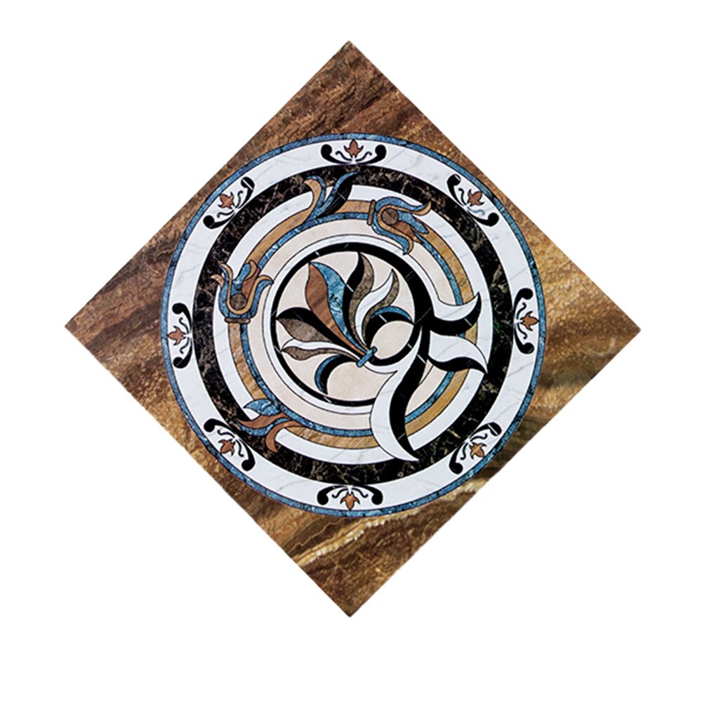 12pcs Diagonal Seam Stickers Butterfly Marble DIY Tile Sticker Waterproof Self-Adhesive Floor Sticker For Living Room Kitchen: F