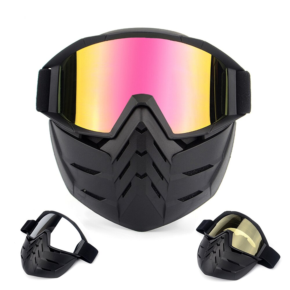 Ski Goggles Mask Adjustable Motor Cycling polarized UV400 Glasses Bike Goggles Sport Driving Sunglasses