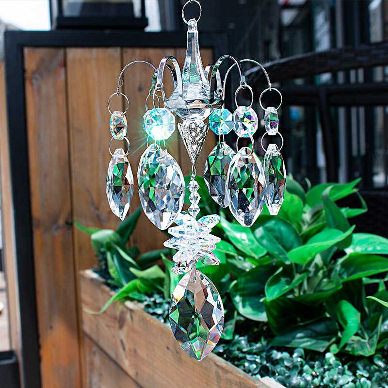 Dropshipping K9 kristal prizma Suncatcher bahçe askı süs ev dekorasyon gökkuşağı