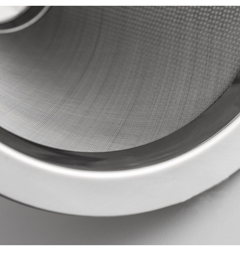 hand drip coffee filter 18/8 stainless steel reusable filters double layer metal filter coffee maker fine filter 1-2 & 1-4 cups