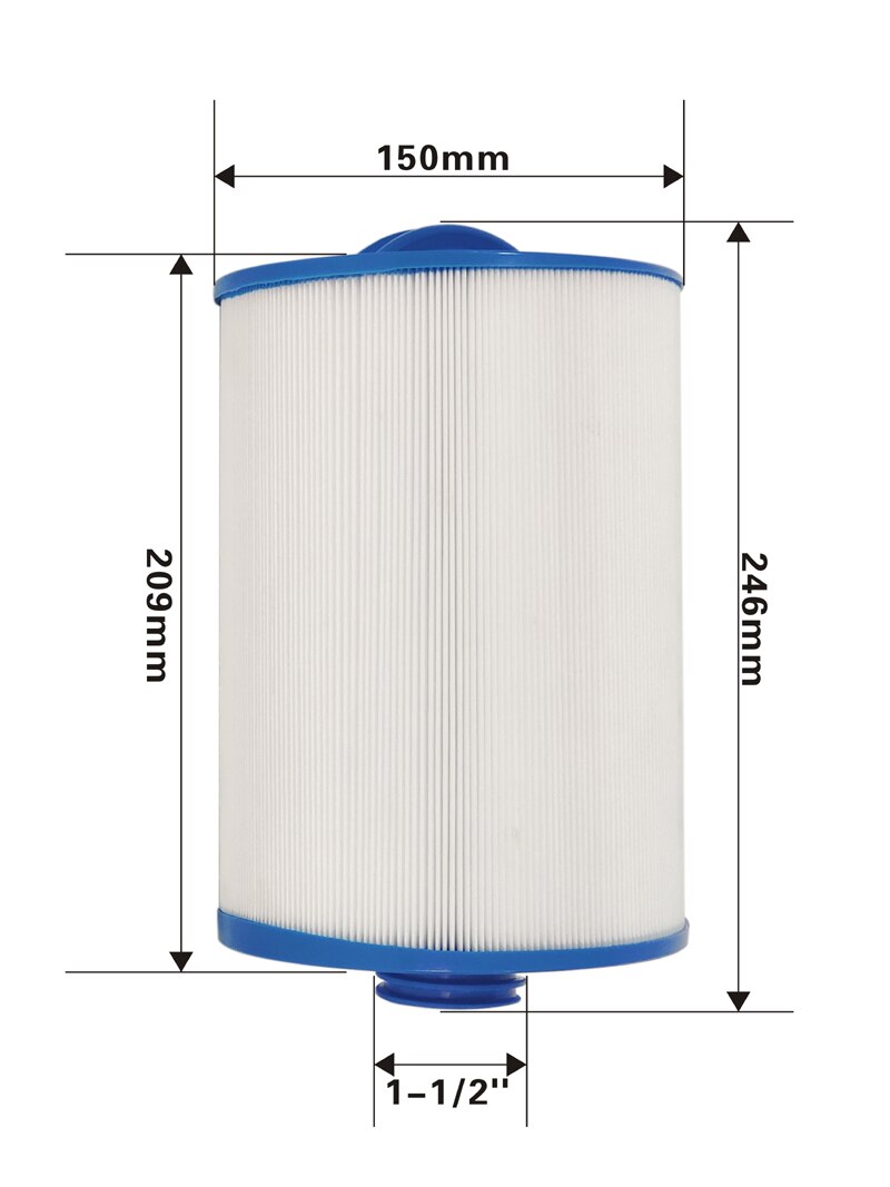2Pack Spa Filter für Unicel 6CH-940, pleatco PWW50P3 ,Filbur FC-0359, Whirlpool Filter,45 SQ.ft