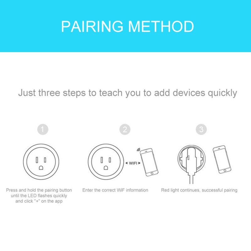 WiFi Smart Socket Mobile Remote Control EWeLink APP EWeLink APP Timing Plug Voice Control Socket US Plug For Smart Home