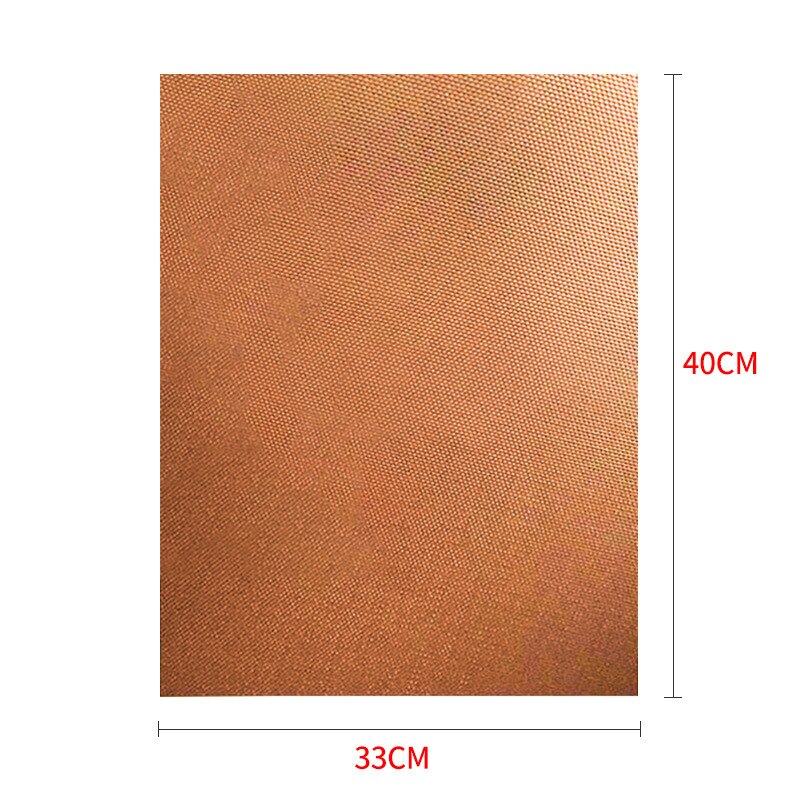 0.2mm tykk ptfe grillgrill matte non-stick gjenbrukbare bbq grillmatter ark grill bbq liner teflon kokeplater verktøy 33*40cm: Gull 1 stk