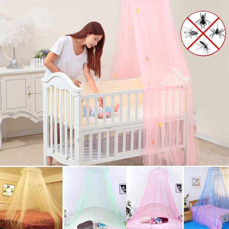 Cúpula pendurado mosquito net tribunal-estilo princesa redonda verão malha gaze tenda decoração para casa 2020 novo
