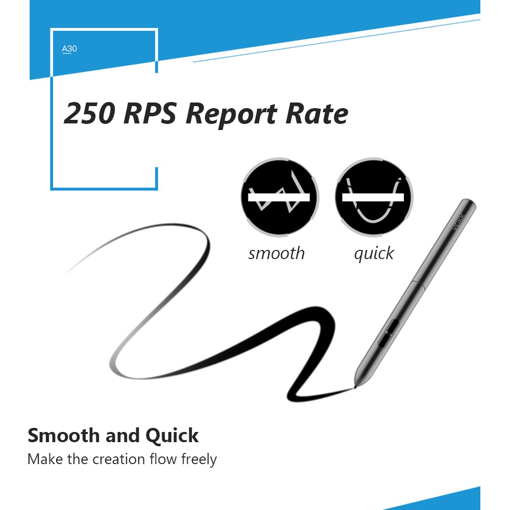 VEIKK A30 Digitale Grafiken Zeichnung Tablette 10*6 zoll Stift Tabletten mit 8192 Ebenen passiv Stift für Verknüpfungen/rechte Hand Geste