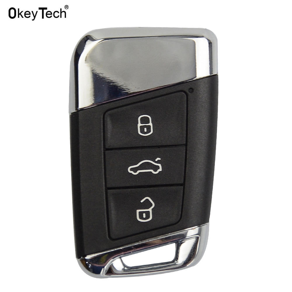 OkeyTech Auto Styling Voor Volkswagen Magotan B8 Smart auto control Afstandsbediening autosleutel Shell Vervanging Auto Case 3 knoppen sleutel cover