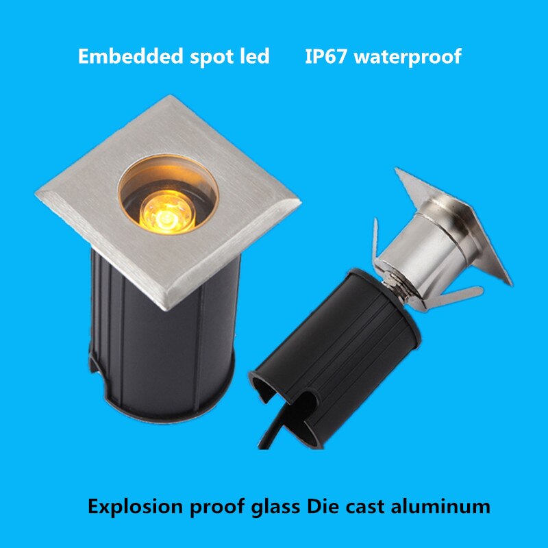 1w spot led udendørs led trin lys vandtæt trappe terrasse lys udendørs terrasse dekoration  dc24v have indvendig væglampe