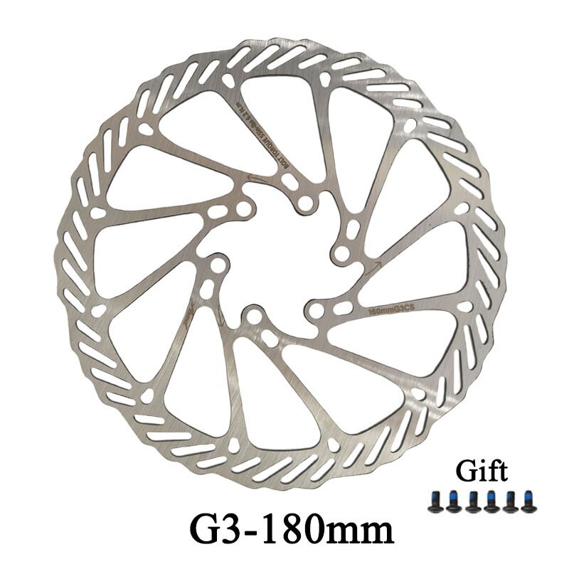 Disco de freno de bicicleta G3/HS1, 120/140/160/180/203mm, Rotor de disco de freno para bicicleta de montaña MTB, G3, HS1, Rotores de freno: G3-180mm
