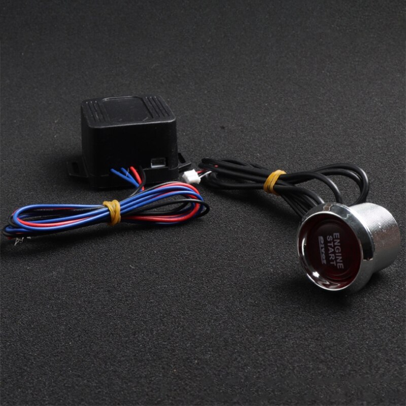 Push Start Button LED Illumination Auto Cool Keyless Entry Car Engine Ignition Push Start Button Red