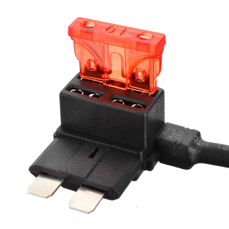 5pcs Car Fuse Tap Holder 10AMP Add A Circuit Standard Blade Fuse Tap Holder with 5 ATO ATC Blade Fuses Car Accessories