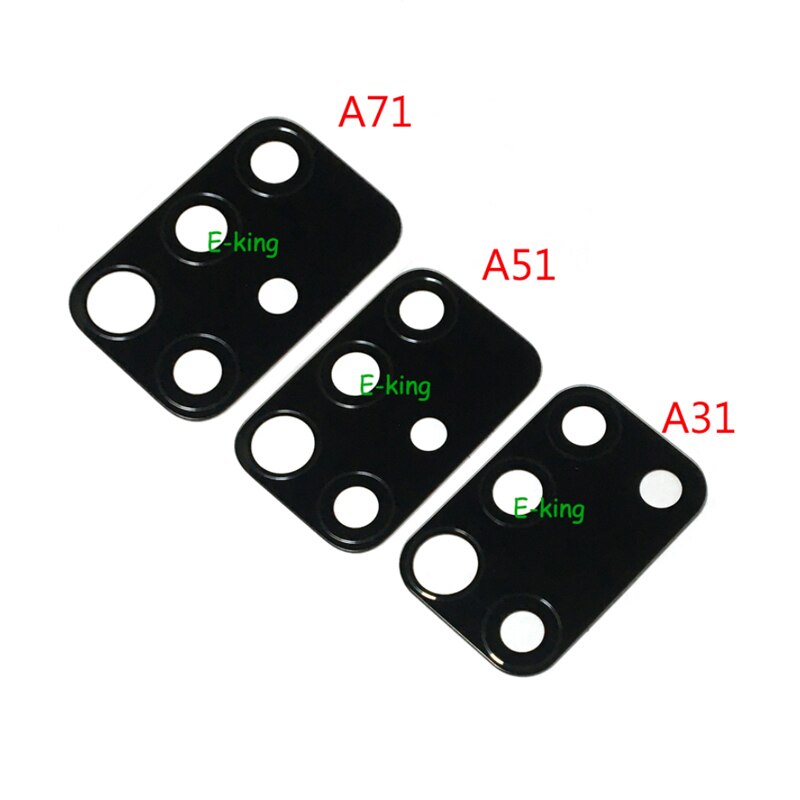 2 Stuks Achter Back Camera Glas Lens Cover Voor Samsung A01 A11 A21 A31 A41 A51 A71 M21 M31 Met ahesive Sticker Vervangende Onderdelen