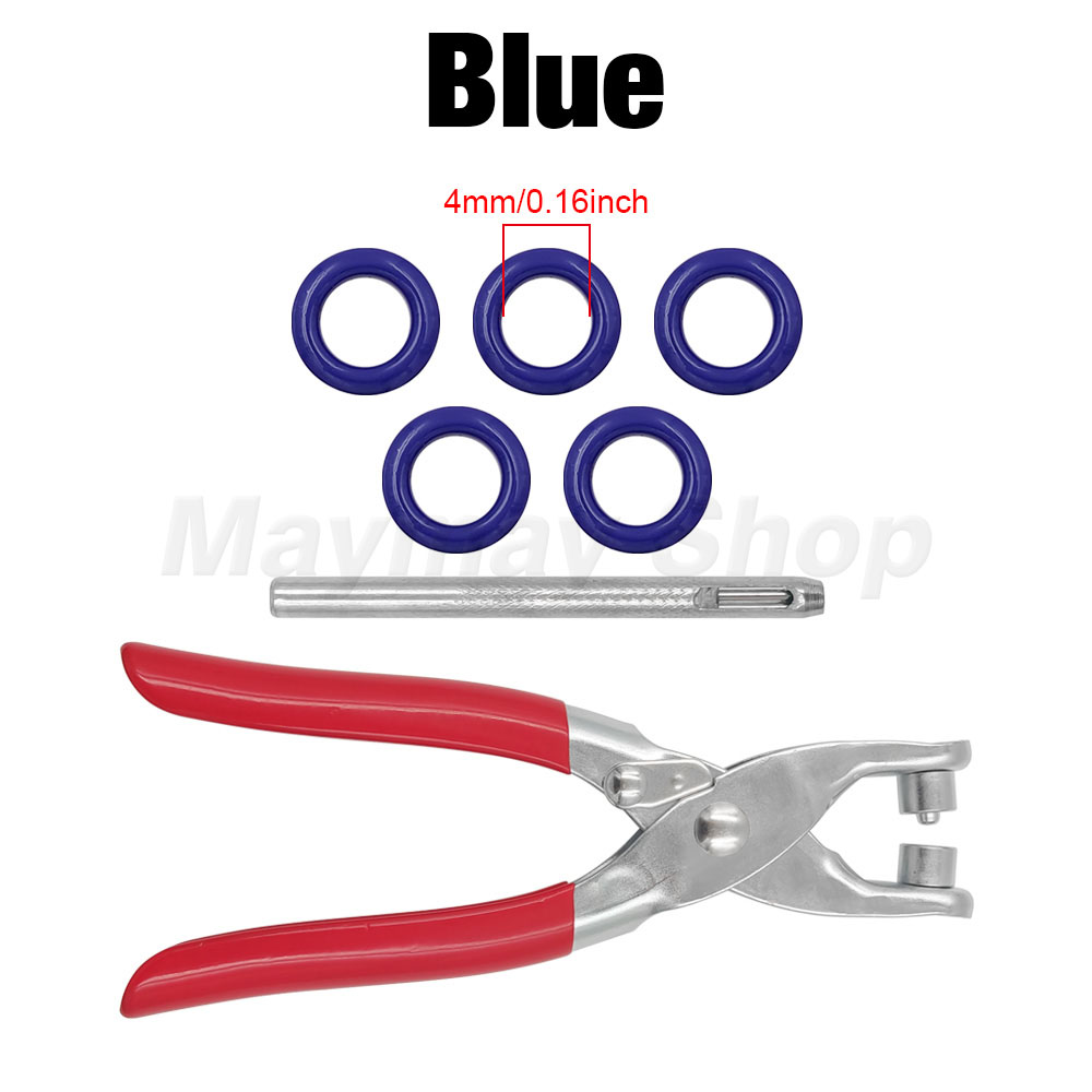 200 Sets Metal Eyelet Grommet Eyelet With Install Plier Set Eyelets Grommet Tool For DIY Leathercraft Shoes Belt Cap Bag Clothes: black