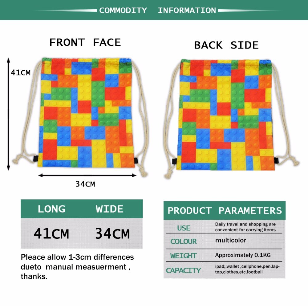 Forudesigns trekkoordtas voor dames, s 3d bladeren bedrukt, dagrugzak voor dames, kleine reistas voor kinderen, inpaktassen, mochila deporte