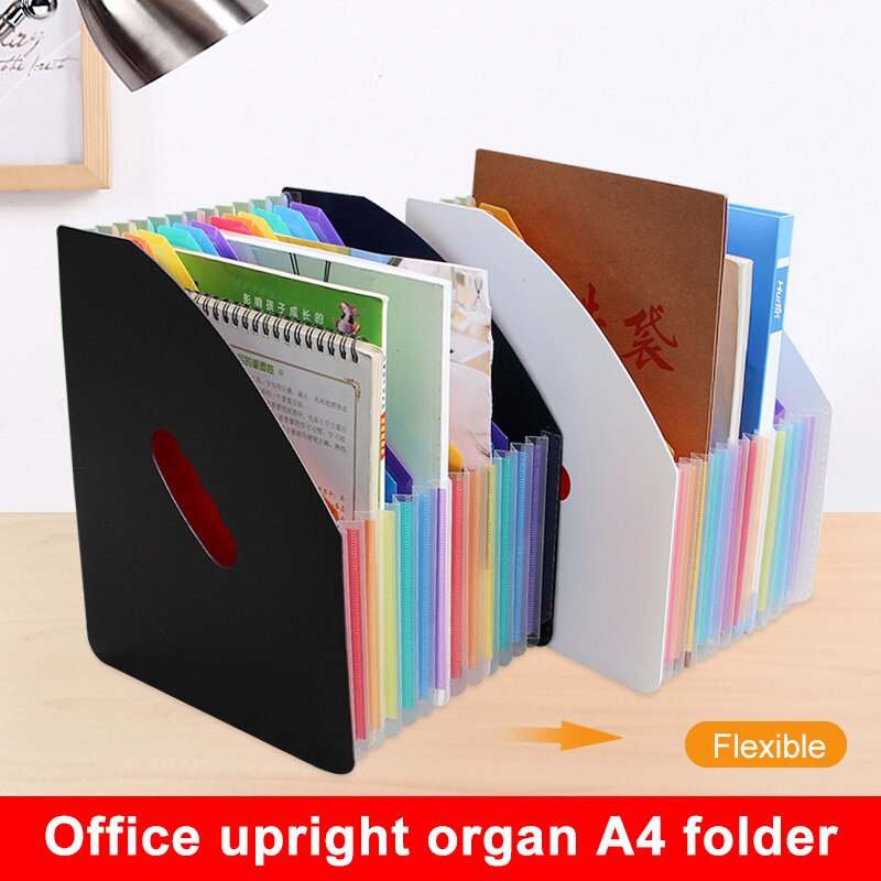 13 Pockets Accordion File Organizer Expanding File Folder Expandable Plastic Accordion Document Paper Organizer Bag UY8