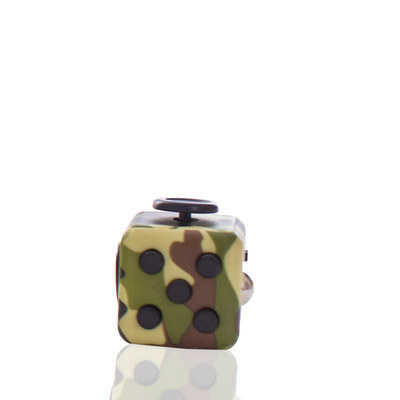 Decompression Dice Decompression Ring Cube Relieves Stress and Anxiety Cube for Children and Adults: Army green