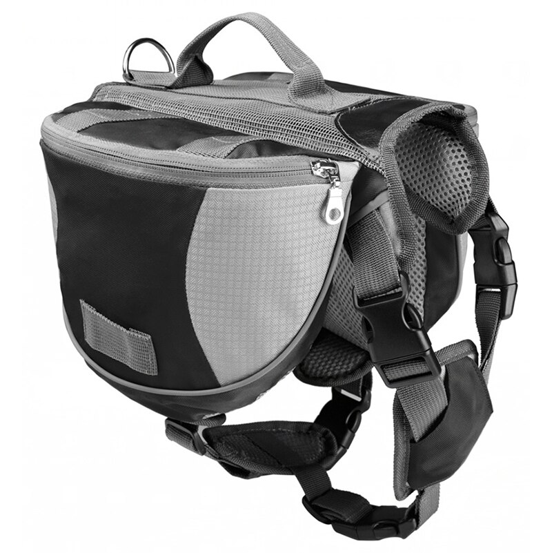 Portable Oxford Cloth Material Adjustable Dog Outdoor Backpack Saddle Bag Dog Supply For Camping Hiking Training