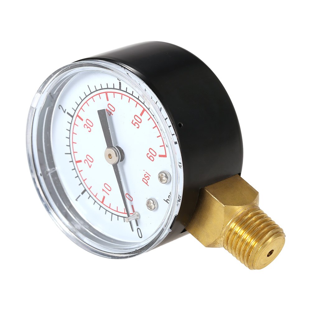 50mm 0 ~ 60psi 0 ~ 4bar Zwembad Filter Water Druk Wijzerplaat Hydraulische Manometer Meter Manometer 1/4" NPT Draad