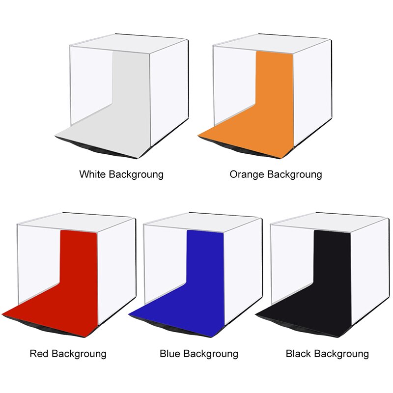 Mini Photo Studio Light Box Fotografie 40X40 Cube Tent Verlichting Softbox Voor Onderwerp Producten Lightbox Fotografische Studio Kit