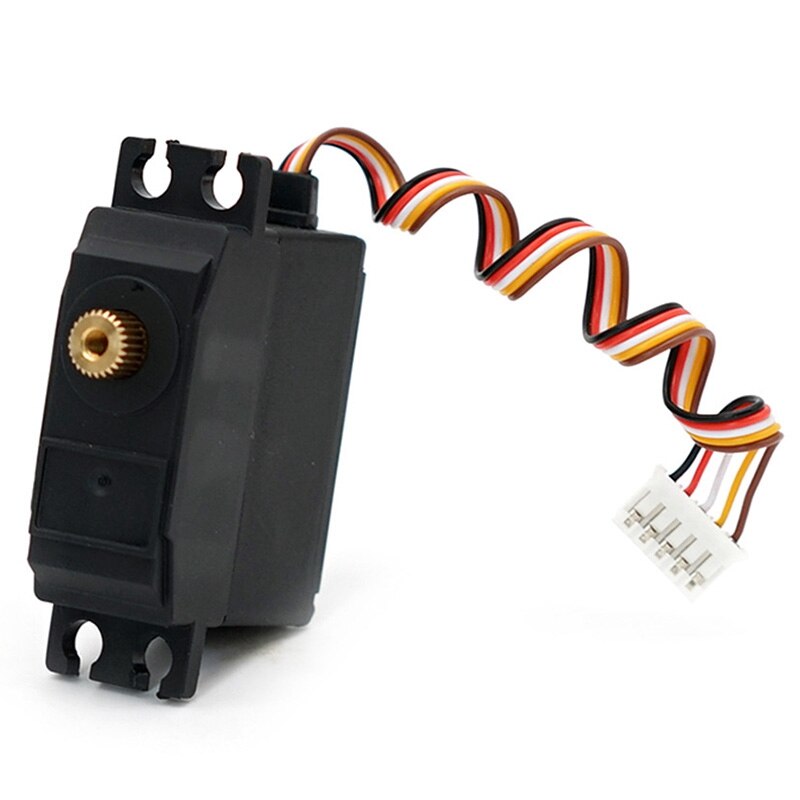 Per WLtoys 12428 Servo Elettrico Del Motore In Metallo e per Wltoys 12428 Volante di Collegamento Pezzo Sede di Posizionamento